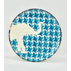 Set of 4 Dillard's Noble Excellence Melamine Safari Animal 9" Lunch Plates